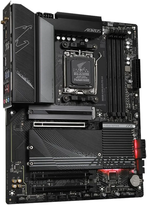 GIGABYTE B650 AORUS ELITE AX AM5 LGA 1718 AMD B650 ATX Motherboard DDR5, M.2, PCIe 5.0, USB 3.2 Gen2X2 Type-C, WiFi 6E, 2.5GbE LAN, Q-Flash Plus, EZ-Latch - Image 4
