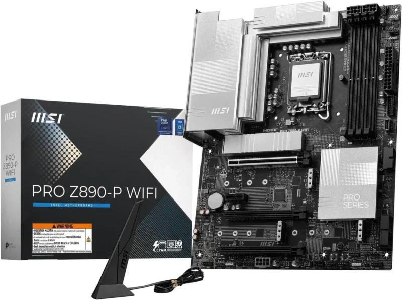 MSI PRO Z890-P WIFI LGA 1851 Intel Z890 ATX Motherboard - Image 2