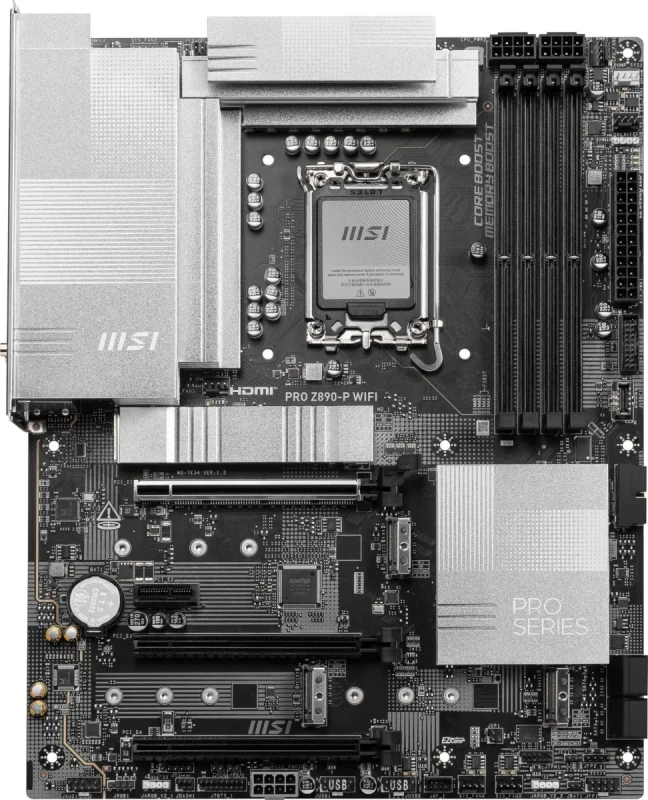 MSI PRO Z890-P WIFI LGA 1851 Intel Z890 ATX Motherboard - Image 3