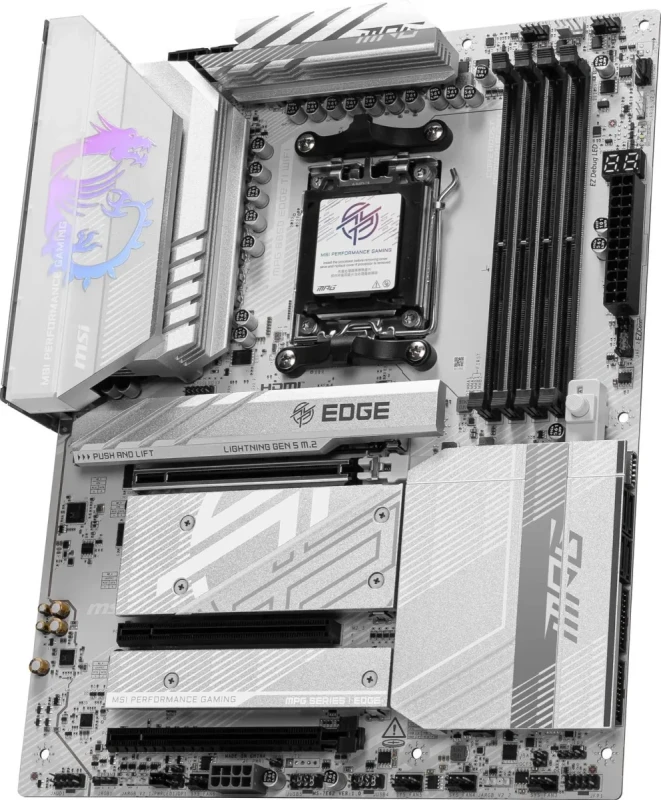 MSI MPG B850 EDGE TI WIFI AM5 AMD B850 SATA 6Gb/s 5G Network Wi-Fi 7 DDR5 Audio Boost 5 Motherboard - Image 4