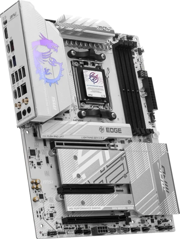 MSI MPG B850 EDGE TI WIFI AM5 AMD B850 SATA 6Gb/s 5G Network Wi-Fi 7 DDR5 Audio Boost 5 Motherboard - Image 5