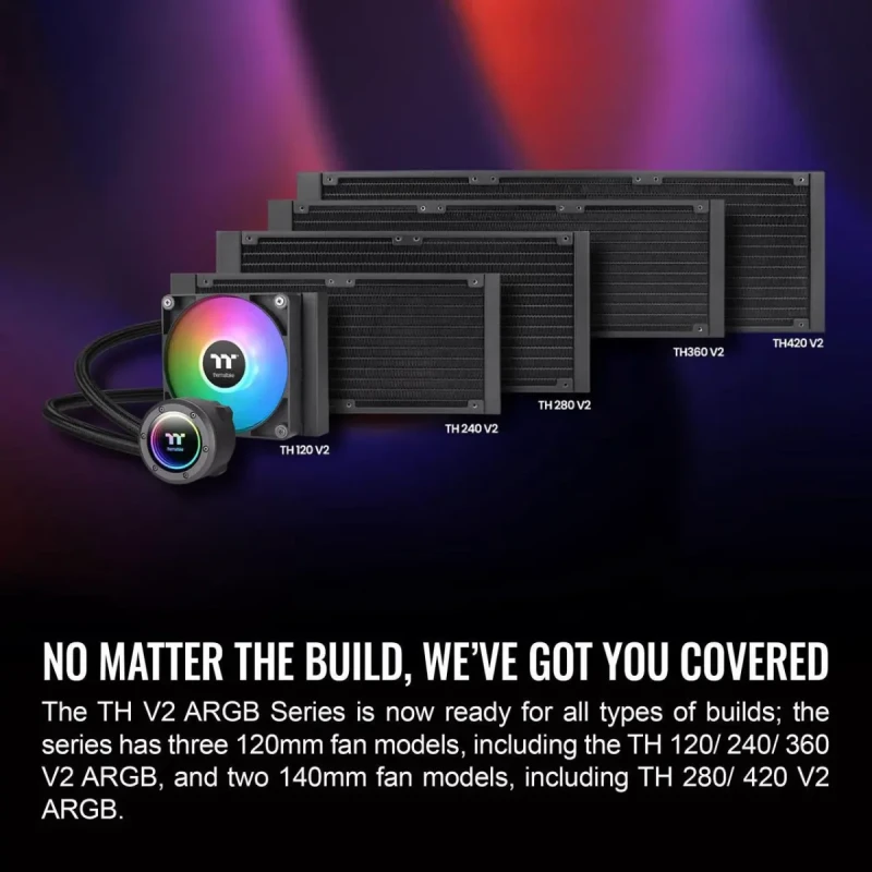 Thermaltake TH420 ARGB Sync V2 CPU Liquid Cooler/AlO Liquid Cooling/Fan 140mm*3/PWM 500~2000 RPM/Mirror Waterblock/MB ARGB Sync Control, CL-W376-PL14SW-A - Image 3