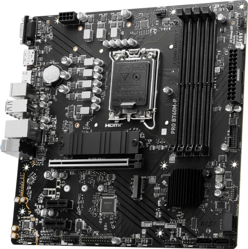 MSI PRO B760M-P LGA 1700 Intel B760 SATA 6Gb/s Micro ATX Motherboard - Image 5