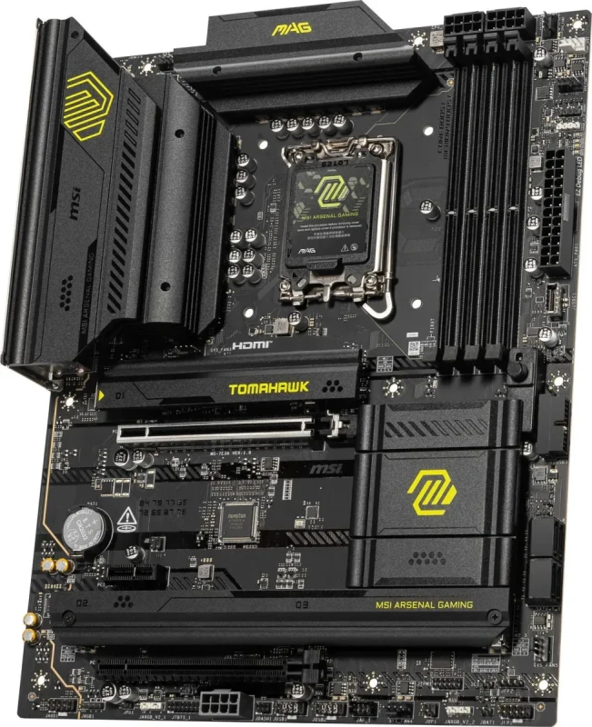 MSI MAG B860 TOMAHAWK WIFI LGA 1851 Intel B860 SATA 6Gb/s Intel Core Ultra DDR5 ATX Motherboard - Image 4