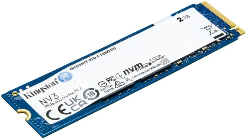 Kingston NV3 M.2 2280 2TB PCIe 4.0 x4 NVMe Internal Solid State Drive (SSD) SNV3S/2000G Up to 6000 MB/s - Image 2
