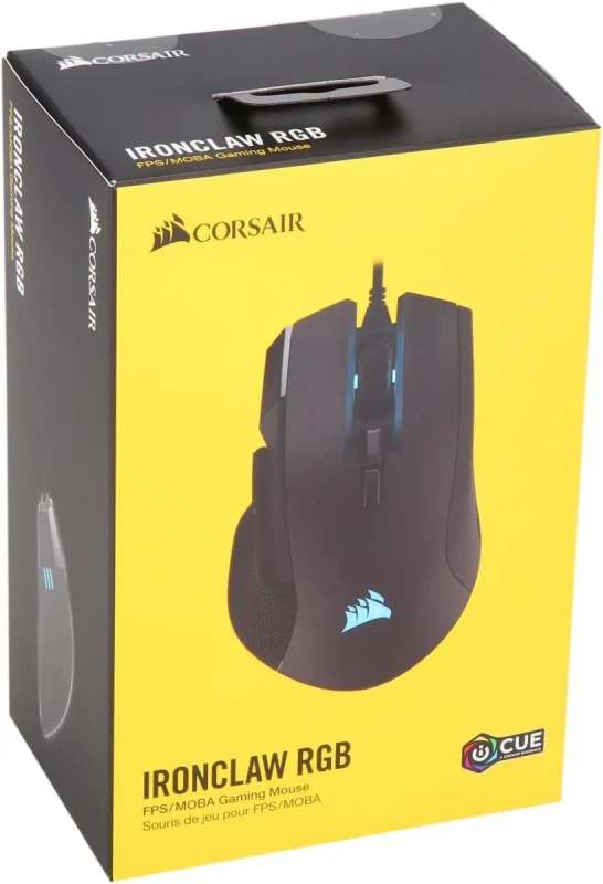 CORSAIR IRONCLAW RGB, FPS/MOBA Gaming Mouse, Black, Backlit RGB LED, 18000 dpi, Optical - Image 13