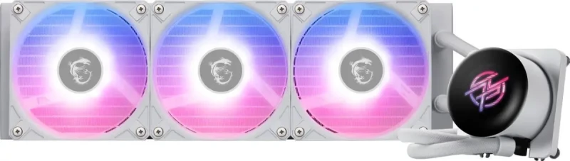 MSI MPG CORELIQUID P13 360 White - AIO ARGB CPU Liquid Cooler - 360mm Radiator - IPS 2.1" LCD Screen - Triple 120mm ARGB PWM Fans - Uni Bracket - LGA 1851 / AM5 Ready - Image 8