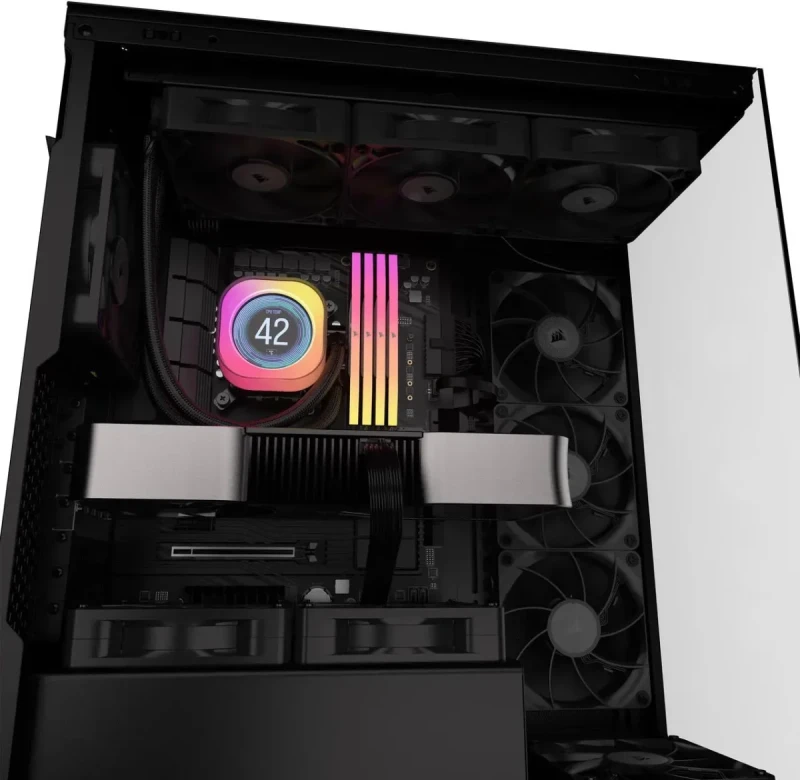 CORSAIR iCUE LINK RX120 MAX 120mm PWM Thick Fans - Starter Kit – High Static Pressure Fan  – Up to 2,000 RPM – 30mm Thickness – iCUE LINK System Hub Included - Image 15