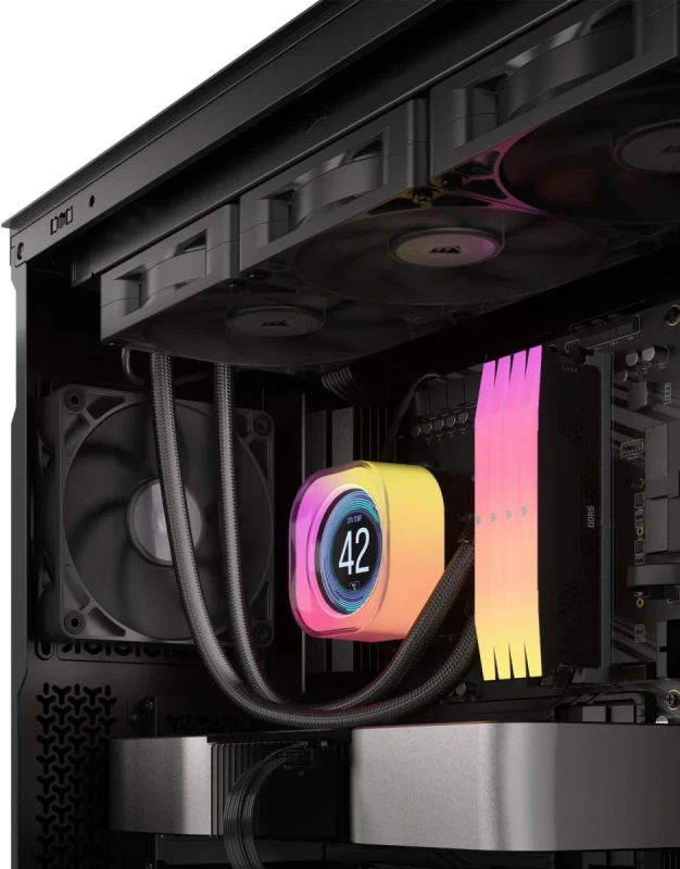 CORSAIR iCUE LINK RX120 MAX 120mm PWM Thick Fans - Starter Kit – High Static Pressure Fan  – Up to 2,000 RPM – 30mm Thickness – iCUE LINK System Hub Included - Image 16