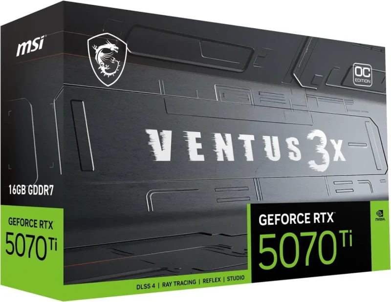 MSI Ventus GeForce RTX 5070 Ti 16GB GDDR7 PCI Express 5.0 Graphics Card RTX 5070 TI 16G VENTUS 3X OC - Image 10