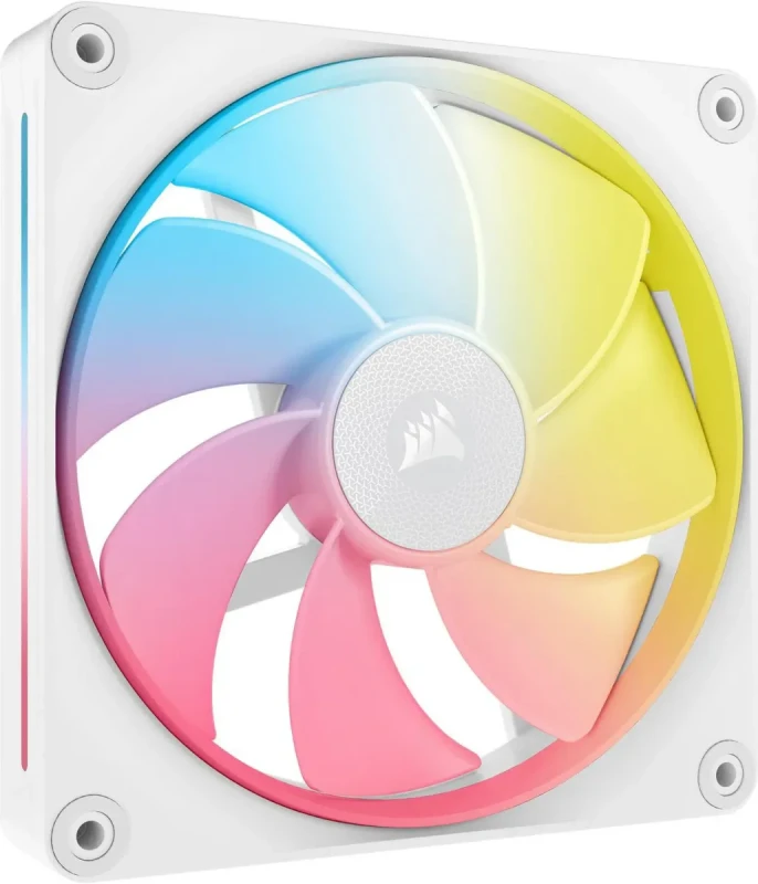 CORSAIR iCUE LINK LX140-R RGB 140mm PWM Reverse Fans Starter Kit - White - Reverse Fan Blade - Dual Light Loops - Easy iCUE LINK Connectivity - Magnetic Dome Bearing - Image 10