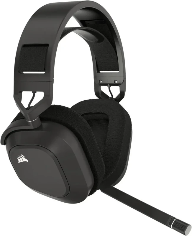 Corsair HS80 MAX Wireless Multiplatform Gaming Headset with Bluetooth - Dolby Atmos - Broadcast Quality Microphone - iCUE Compatible - PC, Mac, PS5, PS4, Mobile - Steel Gray - Image 10