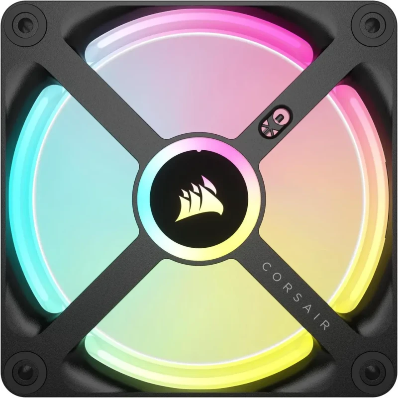 CORSAIR QX RGB Series, iCUE LINK QX120 RGB, 120mm Magnetic Dome RGB Fan, Starter Kit - Image 3