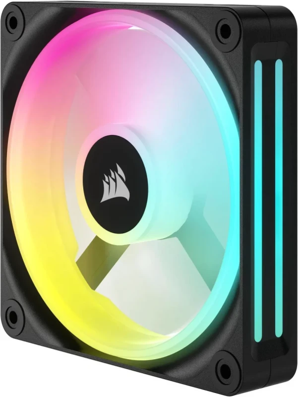 CORSAIR QX RGB Series, iCUE LINK QX120 RGB, 120mm Magnetic Dome RGB Fan, Starter Kit - Image 9