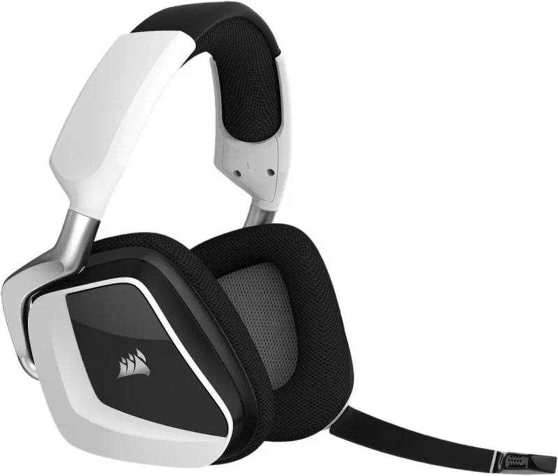 Corsair VOID RGB Elite Wireless Premium Gaming Headset with 7.1 Surround Sound - Discord Certified - Works with PC, PS5 and PS4 - White (CA-9011202-NA) - Image 2