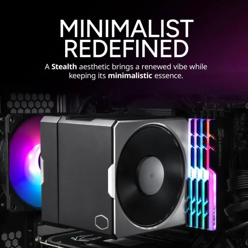 Cooler Master Hyper 612 APEX CPU Air Cooler, Dual Mobius 120 PWM Fan, Superconductive Composite 6 Copper Heat Pipes, 159mm Tall, Sleek Top Cover, AMD Ryzen AM5|AM4, Intel LGA 1851|1700 Brackets - Image 7