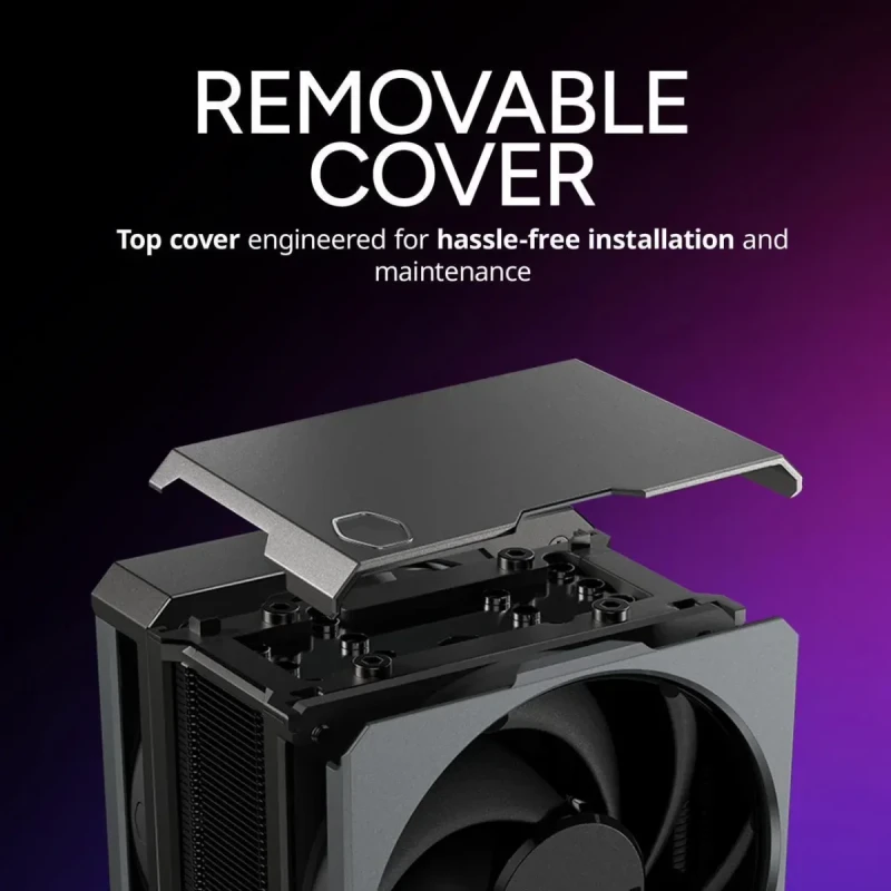 Cooler Master Hyper 612 APEX CPU Air Cooler, Dual Mobius 120 PWM Fan, Superconductive Composite 6 Copper Heat Pipes, 159mm Tall, Sleek Top Cover, AMD Ryzen AM5|AM4, Intel LGA 1851|1700 Brackets - Image 14