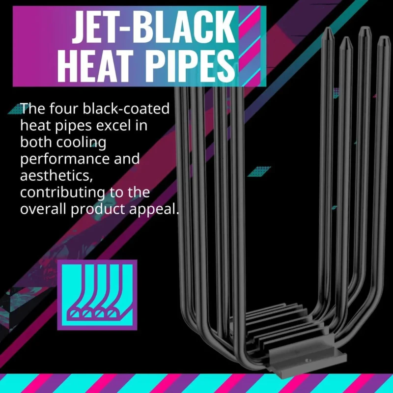 Cooler Master Hyper 212 Black CPU Air Cooler, SickleFlow 120mm Fan, Aluminum Top Cover, 4 Copper Heat Pipes, CryoFuze, 152mm(H), Brackets AMD Ryzen AM5|AM4, Intel LGA 1851|1700|1200 (RR-S4KK-25SN-R1) - Image 12