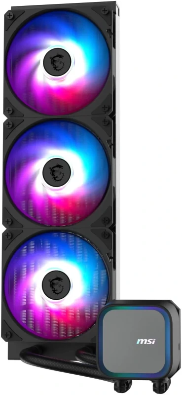 MSI MAG Coreliquid A13 360 Black - AIO ARGB Liquid Cooling - 360mm Radiator - Triple 120mm ARGB PWM Fans - EZ Connect - LGA 1700/1851/AM5/AM4 Compatible - Image 2