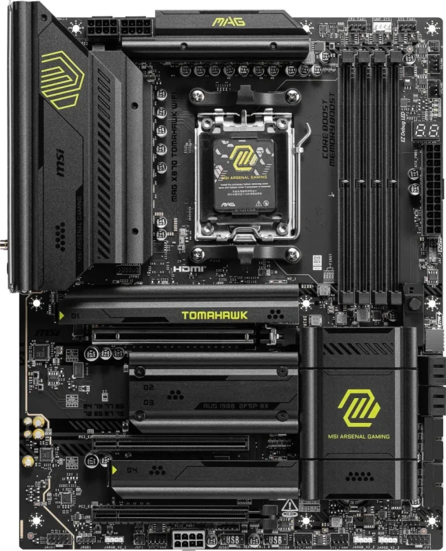 MSI MAG X870 TOMAHAWK WIFI AM5 AMD X870 ATX Motherboard - Image 2