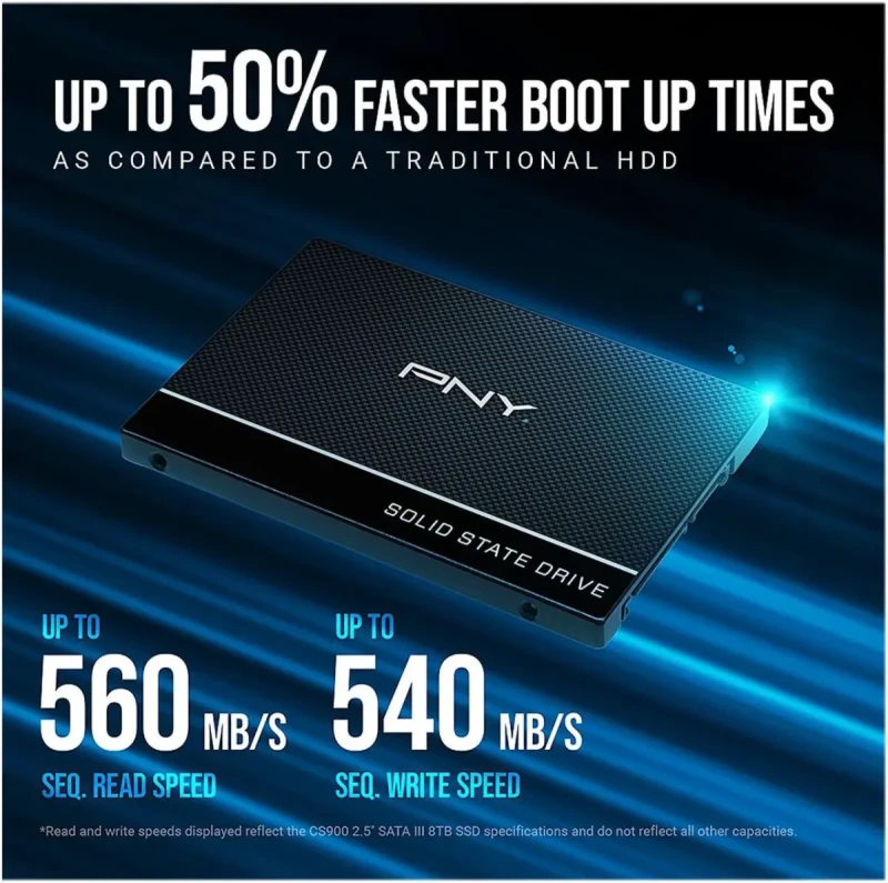 PNY CS900 2.5" 4TB SATA III 3D NAND Internal Solid State Drive (SSD) SSD7CS900-4TB-RB - Image 6