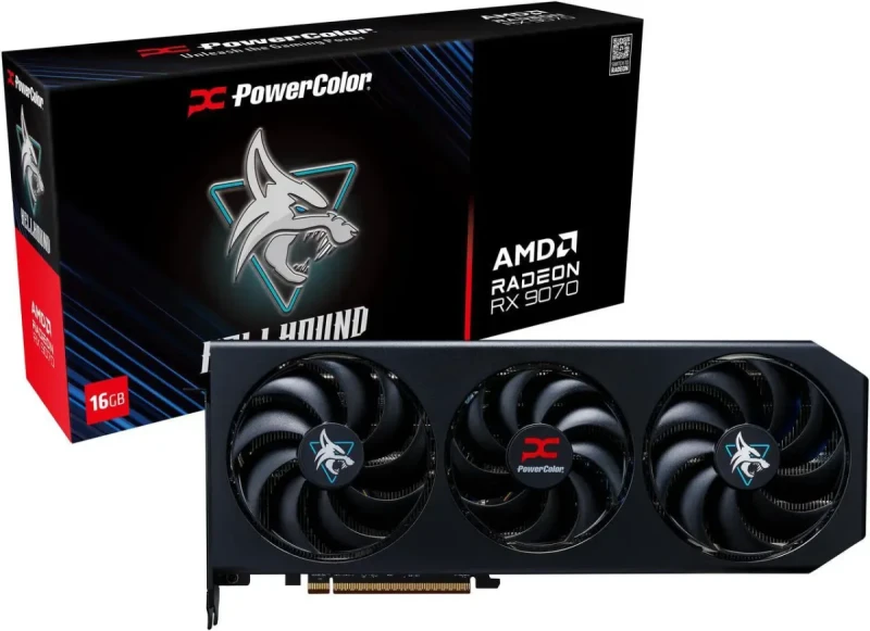 PowerColor Hellhound Radeon RX 9070 16GB 256-Bit GDDR6 PCI Express 5.0 RDNA 4 Graphics Card RX9070 16G-L/OC - Image 8
