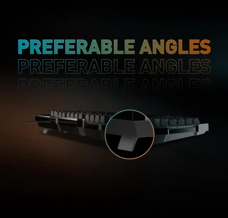 MSI Forge GK100 Combo – Gaming RGB Keyboard & Mouse Set, 19-Key Anti-Ghosting, 6400 DPI Optical Sensor, 6-Mode RGB, up to 6,400 DPI, Black - Image 9