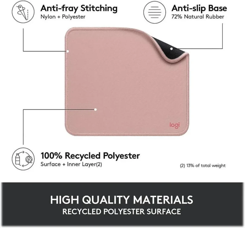 Logitech Mouse Pad - Dark Rose - Image 17