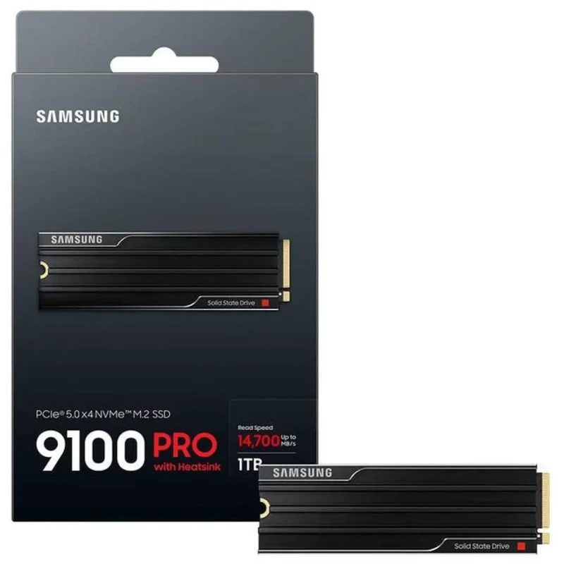 SAMSUNG SSD 9100 PRO with Heatsink 1TB, PCIe 5.0x4 M.2 2280, Seq. Read Speeds Up to 14,800/13,400 MB/s, Best for AI Computing, Gaming, and Heavy Duty Workstations (MZ- VAP1T0CW) - Image 4