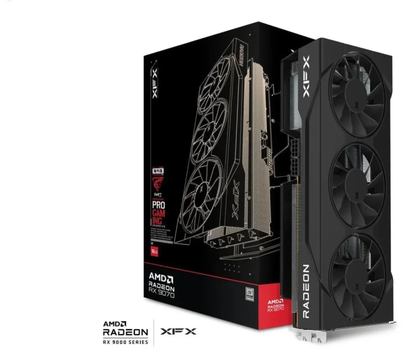 XFX Swift Radeon RX 9070 16GB GDDR6 PCI Express 5.0 x16 ATX Graphics Card RX-97SWFT3B7 - Image 8