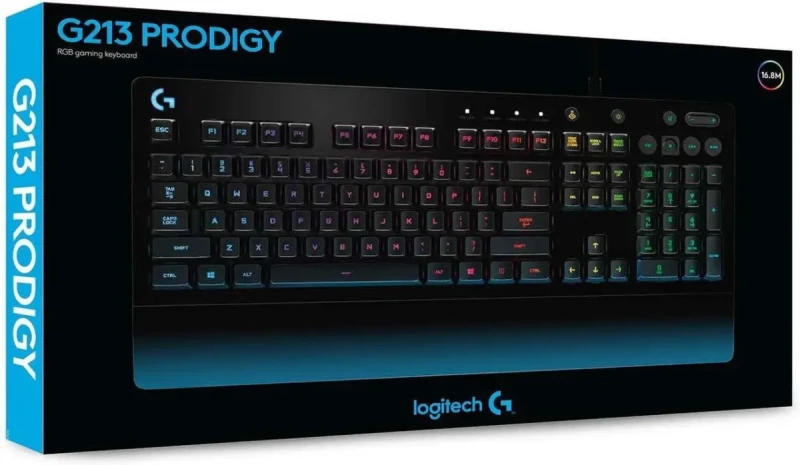 Logitech G213 Prodigy Gaming Keyboard, LIGHTSYNC RGB Backlit Keys, Spill-Resistant, Customizable Keys, Dedicated Multi-Media Keys – Black - Image 11