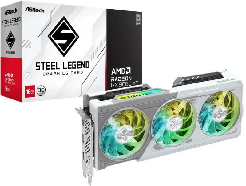 ASRock Steel Legend Radeon RX 9060 XT 16GB GDDR6 PCI Express 5.0 x16 Graphics Card RX9060XT SL 16GO RX 9060XT - Image 9