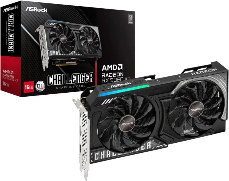 ASRock Challenger Radeon RX 9060 XT 16GB GDDR6 PCI Express 5.0 x16 Graphics Card RX9060XT CL 16GO RX 9060XT - Image 8