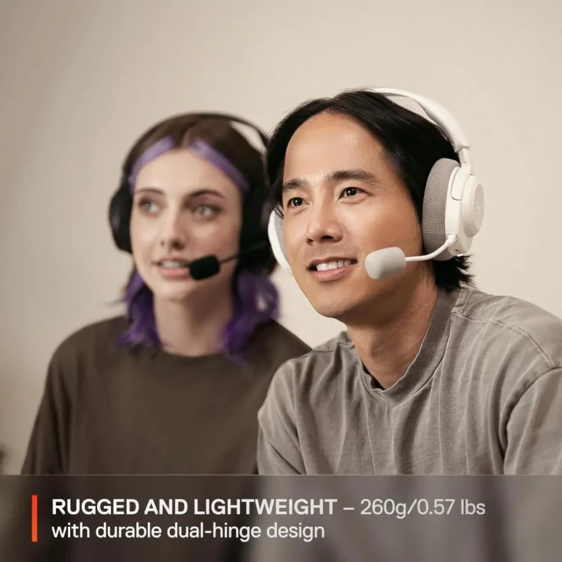 SteelSeries Arctis Nova 3X Wireless Multi-Platform Gaming Headset - Mobile App Control, 40 HR Battery, Neodymium Magnetic Drivers, 2.4GHz/Bluetooth, Xbox, PS5, PC, Switch, Mobile - White - Image 8