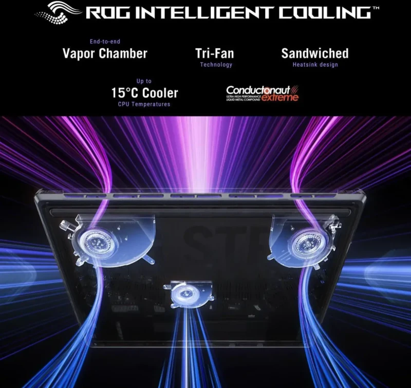 ASUS ROG Strix G16 G615LM-DS96: 16" QHD 240Hz IPS, Core Ultra 9 275HX, RTX 5060, 32GB DDR5, 1TB SSD, Win11 - Image 9