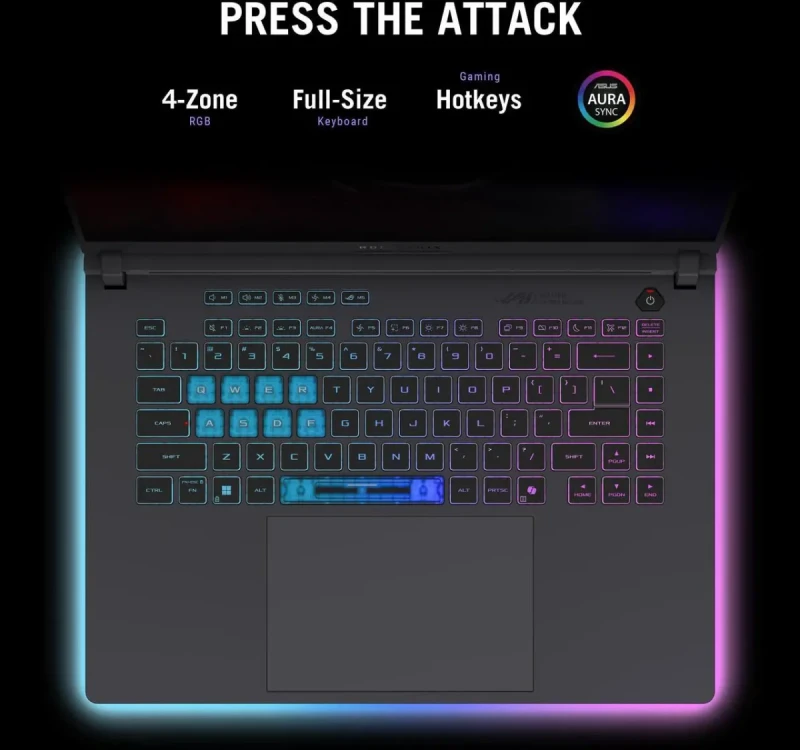 ASUS ROG Strix G16 G615LM-DS96: 16" QHD 240Hz IPS, Core Ultra 9 275HX, RTX 5060, 32GB DDR5, 1TB SSD, Win11 - Image 13