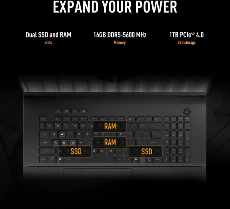 ASUS TUF Gaming A18 FA808UP-NS74 2TB: 18" QHD+ 240Hz IPS, Ryzen 7 260, RTX 5070, 64GB DDR5, 2TB SSD, Win11 - Image 12