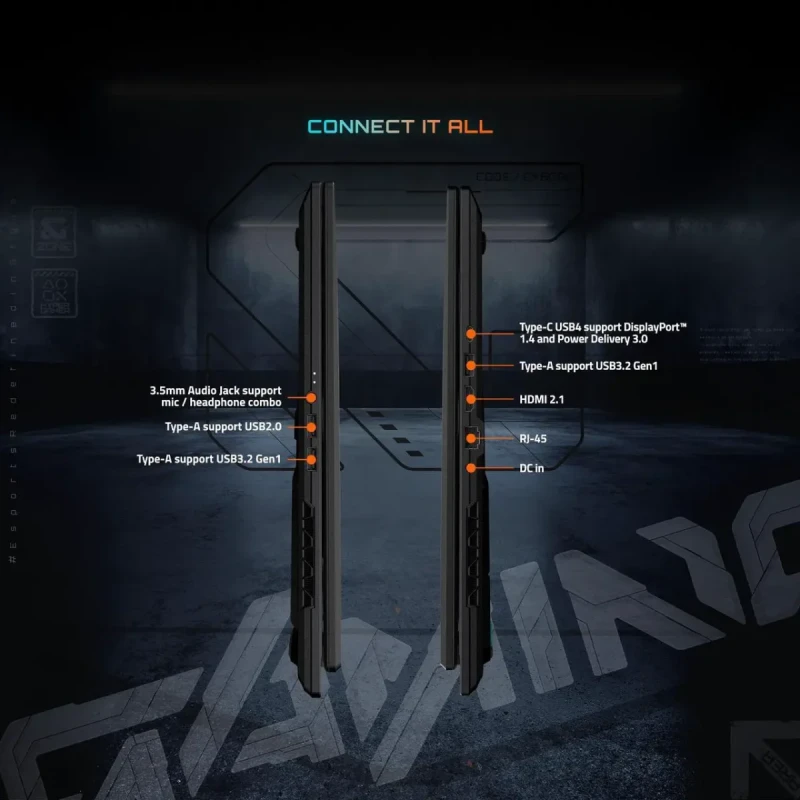 GIGABYTE GAMING A18 3WHK3USC64SH: 18" WQXGA 165Hz, Ryzen 7 260, RTX 5070, 32GB DDR5, 1TB SSD, Win11 - Image 19