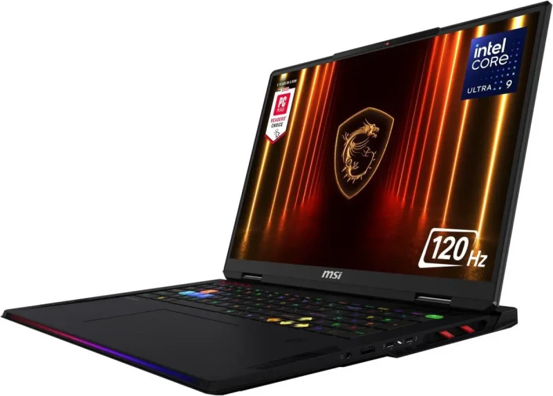 MSI Raider 18 HX AI A2XWIG-014US: 18" UHD+ 120Hz Mini LED, Core Ultra 9 285HX, RTX 5080, 64GB DDR5-6400, 4TB SSD, Wi-Fi 7, Win11 - Image 2