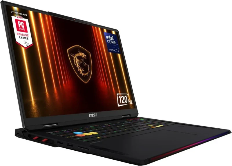 MSI Raider 18 HX AI A2XWIG-014US: 18" UHD+ 120Hz Mini LED, Core Ultra 9 285HX, RTX 5080, 64GB DDR5-6400, 4TB SSD, Wi-Fi 7, Win11 - Image 3