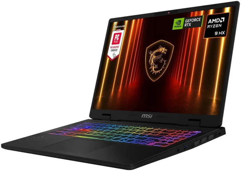 MSI CROSSHAIR A16 16" QHD+ 240Hz AMD® Ryzen™ 9-8940HX RTX 5060 32GBDR5 1TB NVMe SSD Win 11 Gaming Laptop D8WFKG-015US - Image 2