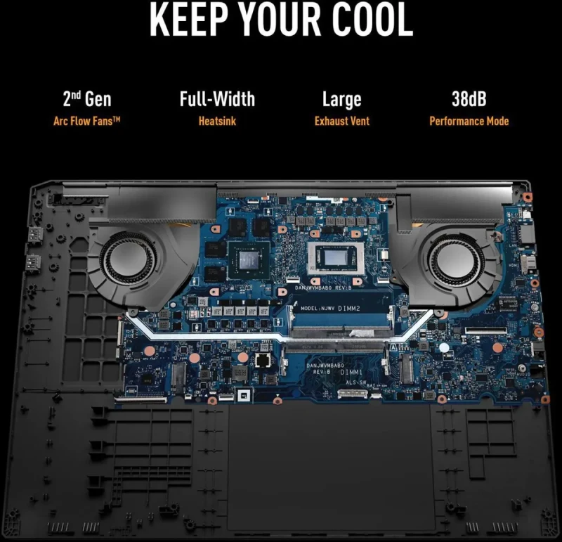 ASUS TUF Gaming - 18" GeForce RTX 5070 Laptop GPU - AMD Ryzen 7 260 - 16GB (8GBx2) Memory - 1 TB PCIe SSD - Windows 11 Home Gaming Laptop - 240 Hz IPS (FA808UP-NS74 ) - Image 9