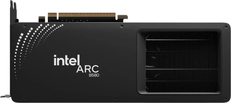 Intel Arc B580 Limited Edition 12GB GDDR6 192-Bit 456GB/s Battlemage Graphics Card with 20 XE Cores 20 Ray Tracing Units Up to 8K@120Hz HDR Support PCIe 4.0 x8 Dual-Slot Design - Black - Image 2
