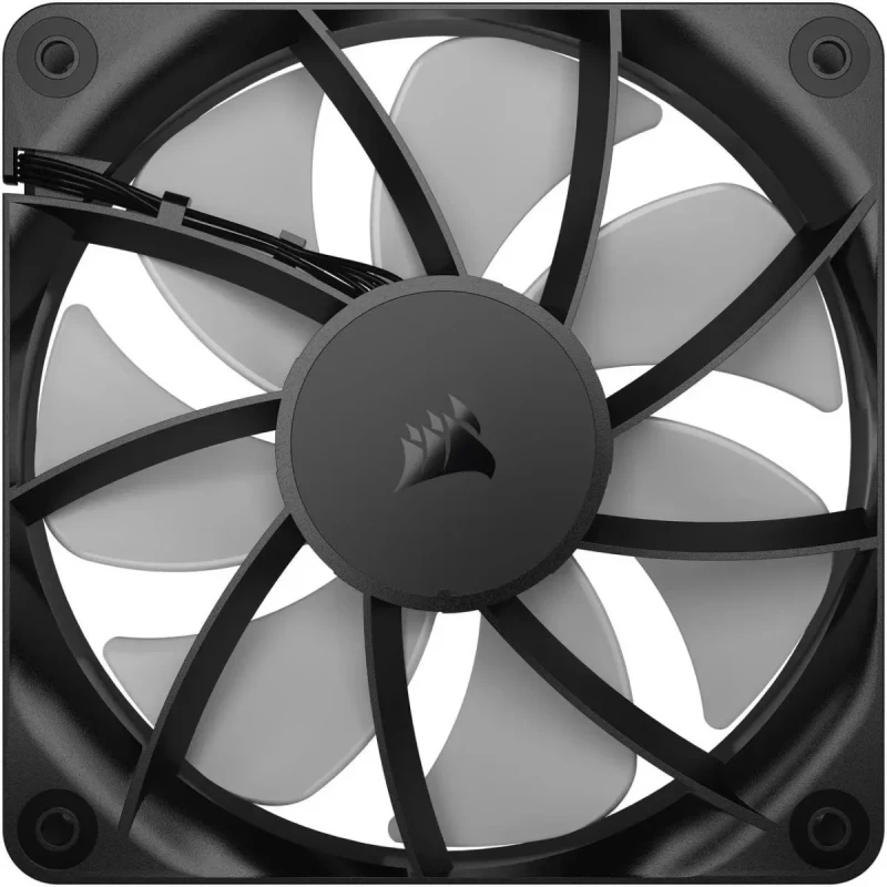CORSAIR RS120 ARGB PWM 120mm Fan - Simplified Control - Daisy-Chain 4-Pin PWM and +5V ARGB Connections - Concentrated AirGuide Cooling - Magnetic Dome Bearing - Image 4