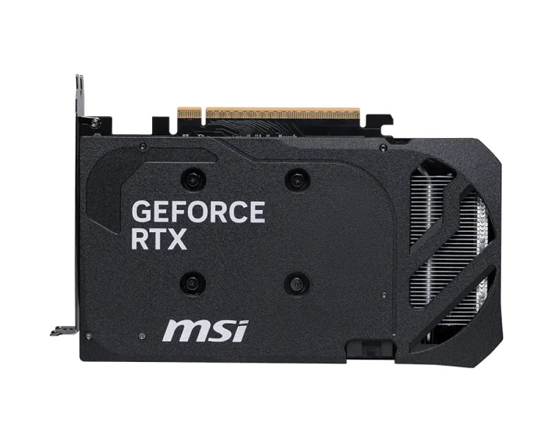 MSI SHADOW 2X OC GeForce RTX 5060 8GB Black/Silver – NVIDIA Next-Gen GPU, 8GB GDDR6, Boost Clock up to 2550 MHz, Dual-Fan SHADOW 2X Cooling, Factory Overclock, Ray Tracing & DLSS, PCIe 4.0, HDMI/DP Outputs, 197 mm - Gallery Image