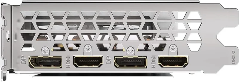 Gigabyte Vision OC GeForce RTX 3060 Ti 8GB GDDR6 PCIe 4.0 Graphics Card – NVIDIA Ampere GPU with 4864 CUDA Cores, 1755 MHz Boost, 256-bit 8 GB Memory, WINDFORCE 3X Triple Fans, 2x HDMI 2.1 & 2x DisplayPort 1.4a, Silver/White 281 mm Gaming GPU - Gallery Image