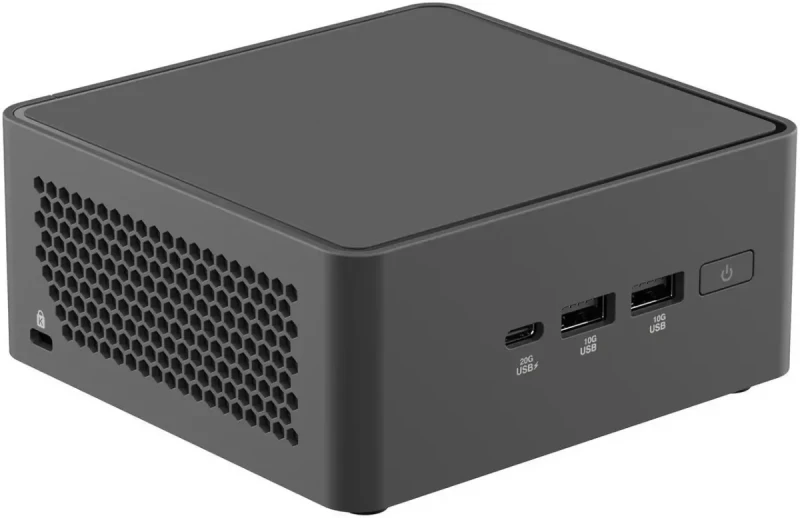 ASUS NUC 15 Pro RNUC15CRHU70000U Barebone Mini PC - Intel Core Ultra 7-255H, Intel Arc 140T Graphics, Compact NUC Form Factor, Thunderbolt 4, Wi-Fi 6E, 2.5Gb LAN, HDMI & USB-C, Black, US Cord, Memory & Storage Not Included, Ideal for Business, Edge Computing, and Custom Builds - Gallery Image