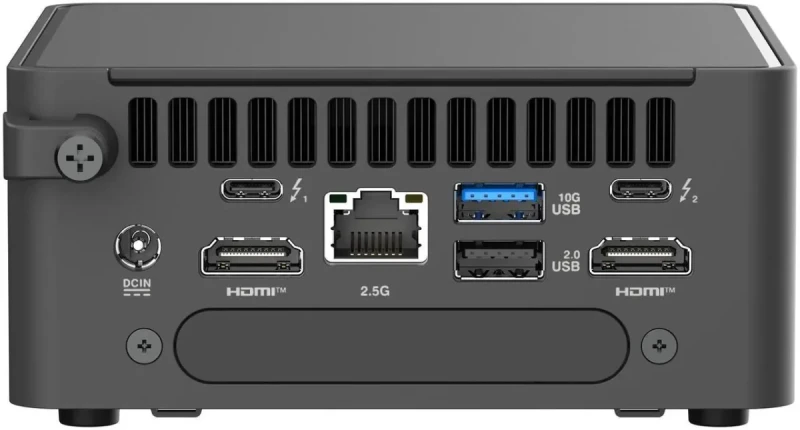 ASUS NUC 15 Pro RNUC15CRHU70000U Barebone Mini PC - Intel Core Ultra 7-255H, Intel Arc 140T Graphics, Compact NUC Form Factor, Thunderbolt 4, Wi-Fi 6E, 2.5Gb LAN, HDMI & USB-C, Black, US Cord, Memory & Storage Not Included, Ideal for Business, Edge Computing, and Custom Builds - Gallery Image