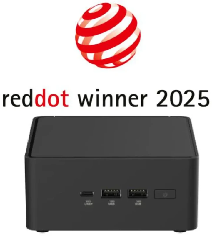 ASUS NUC 15 Pro RNUC15CRHU70000U Barebone Mini PC - Intel Core Ultra 7-255H, Intel Arc 140T Graphics, Compact NUC Form Factor, Thunderbolt 4, Wi-Fi 6E, 2.5Gb LAN, HDMI & USB-C, Black, US Cord, Memory & Storage Not Included, Ideal for Business, Edge Computing, and Custom Builds - Gallery Image