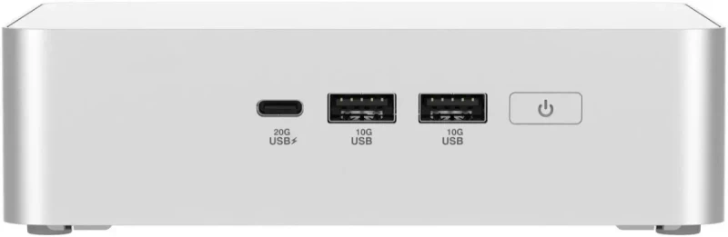 ASUS NUC 15 Pro+ Barebone Mini PC - Intel Core Ultra 9 285H Series 2, 2x DDR5 SO-DIMM Slots, Dual M.2 NVMe Storage Support, Thunderbolt 4, WiFi 7, Bluetooth 5.4, HDMI 2.1, USB4, Compact Aluminum Chassis, No RAM/SSD Included - Gallery Image